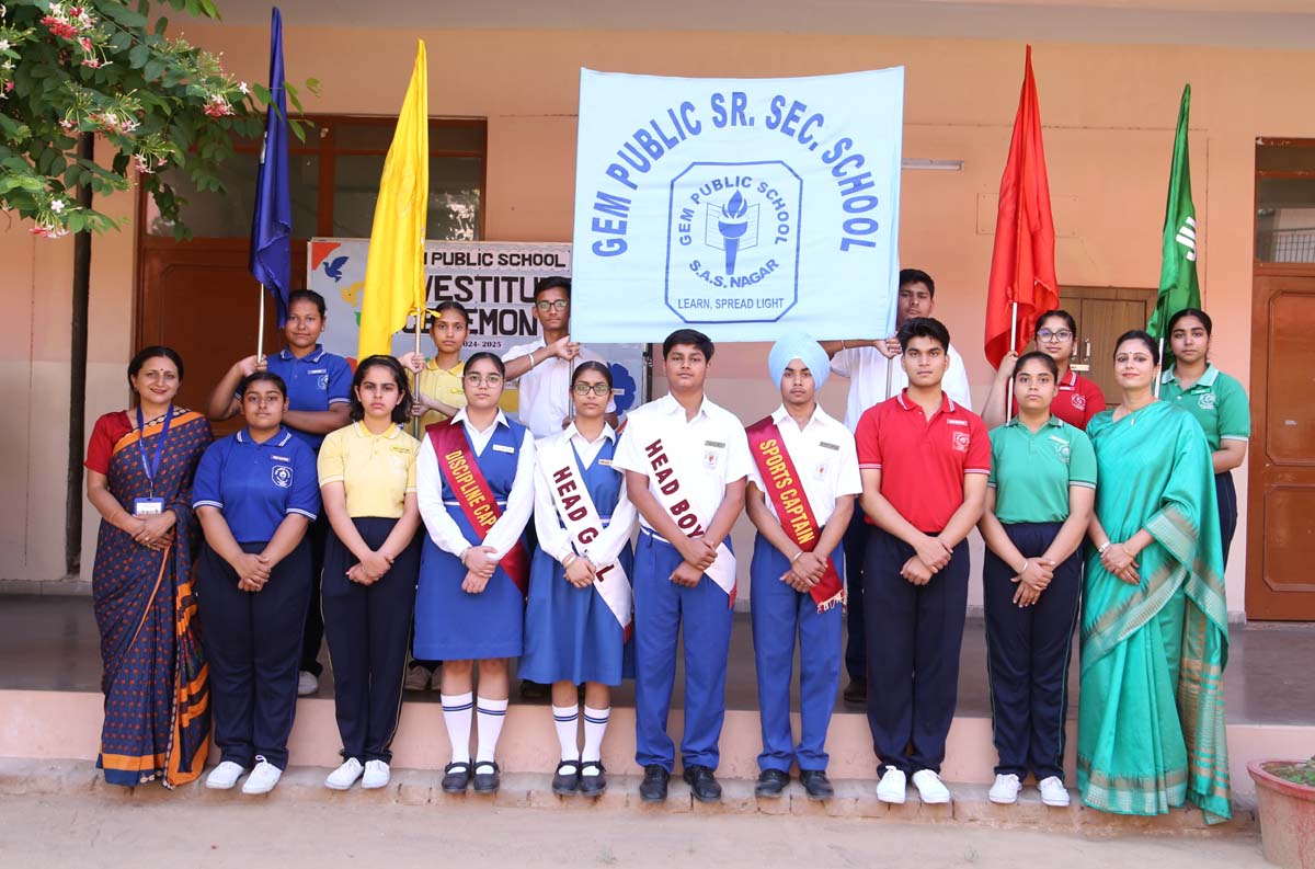The newly formed members of the school's student council were inaugurated